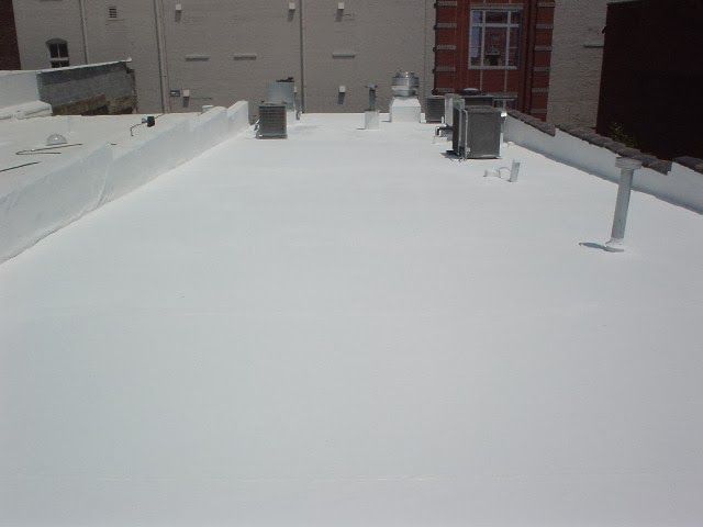 Roof Insulation With White Cement